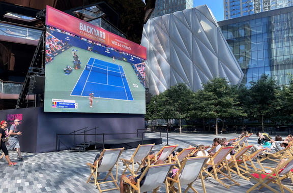 us open big screen