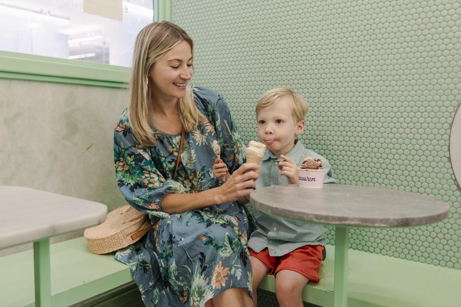 kate powell eating ice cream 