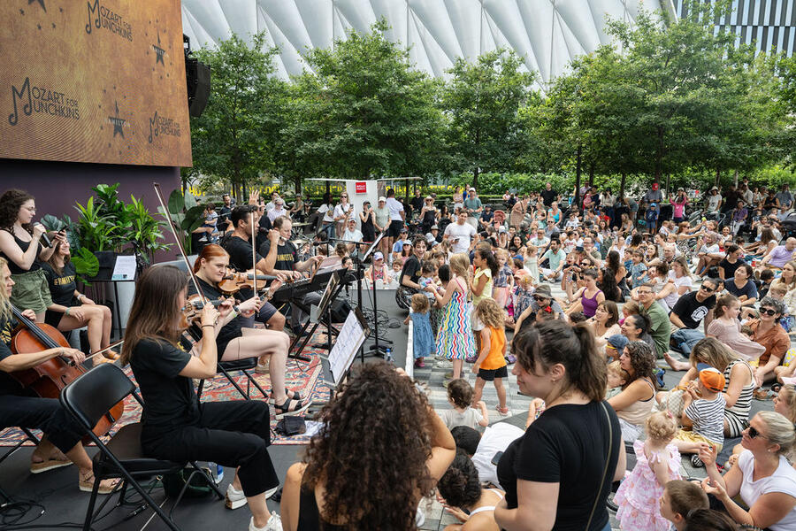 Mozart for Munchkins peformance at Hudson Yards