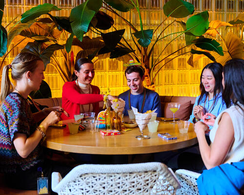 group of people dining at Oyamel