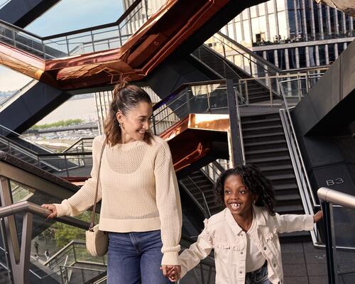 Mom and Daughter at Vessel