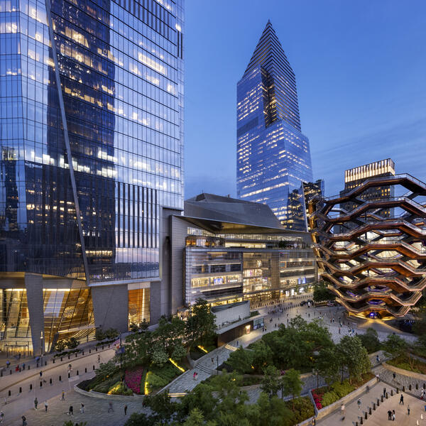 public square and gardens at hudson yards