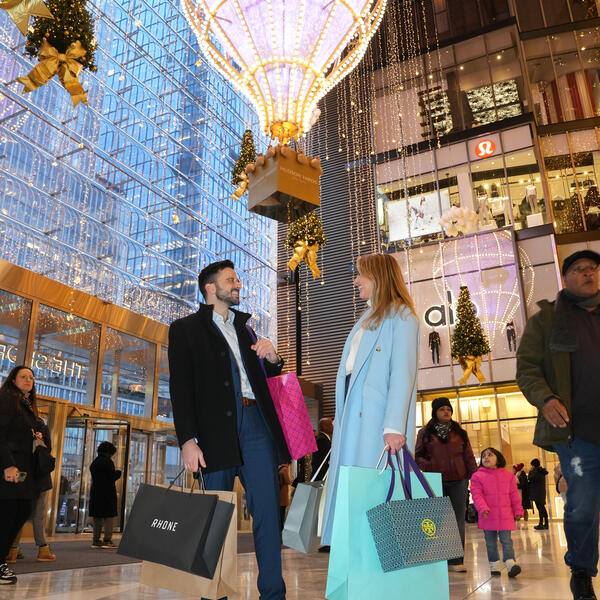 holiday shopping at The Shops