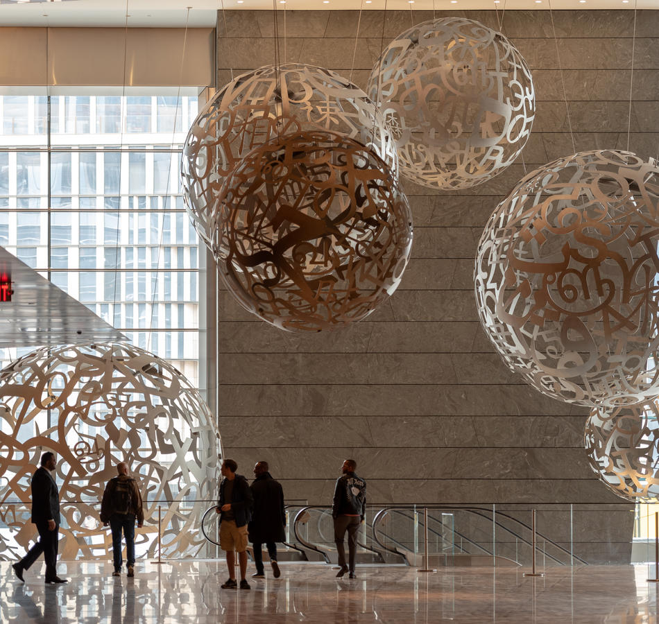 30 Hudson Yards Lobby Plensa