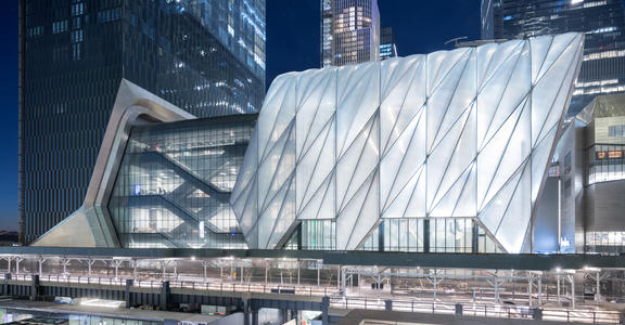 Photo of The Shed, retracted at night