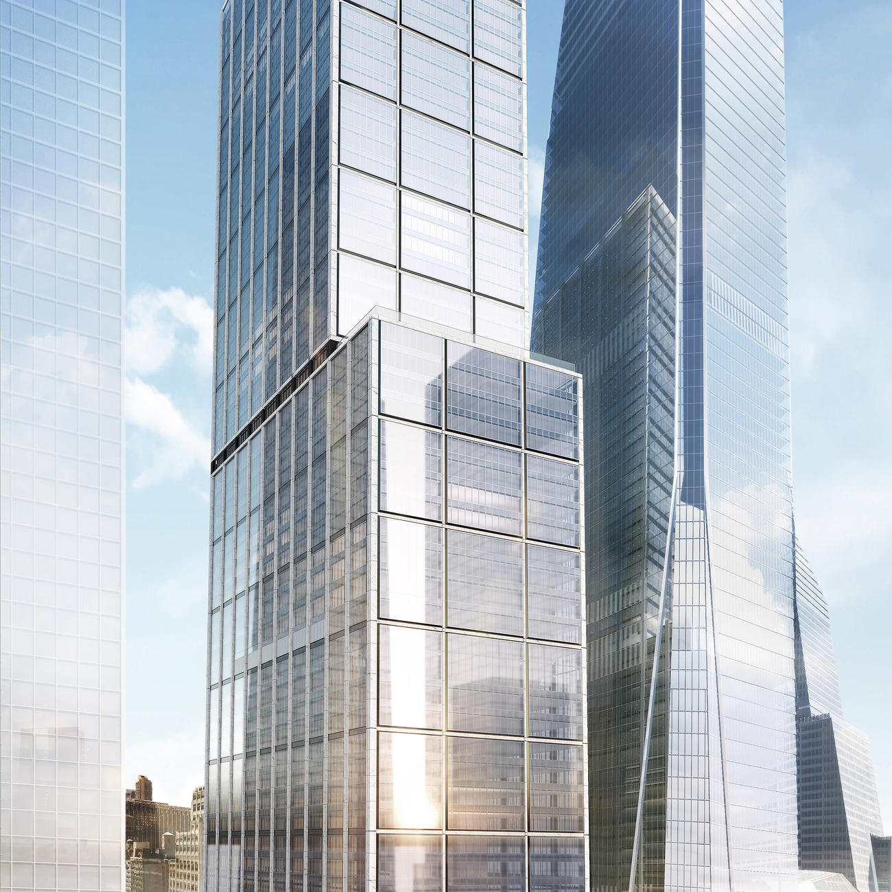 50 Hudson Yards with 30 Hudson Yards and the No. 7 Subway