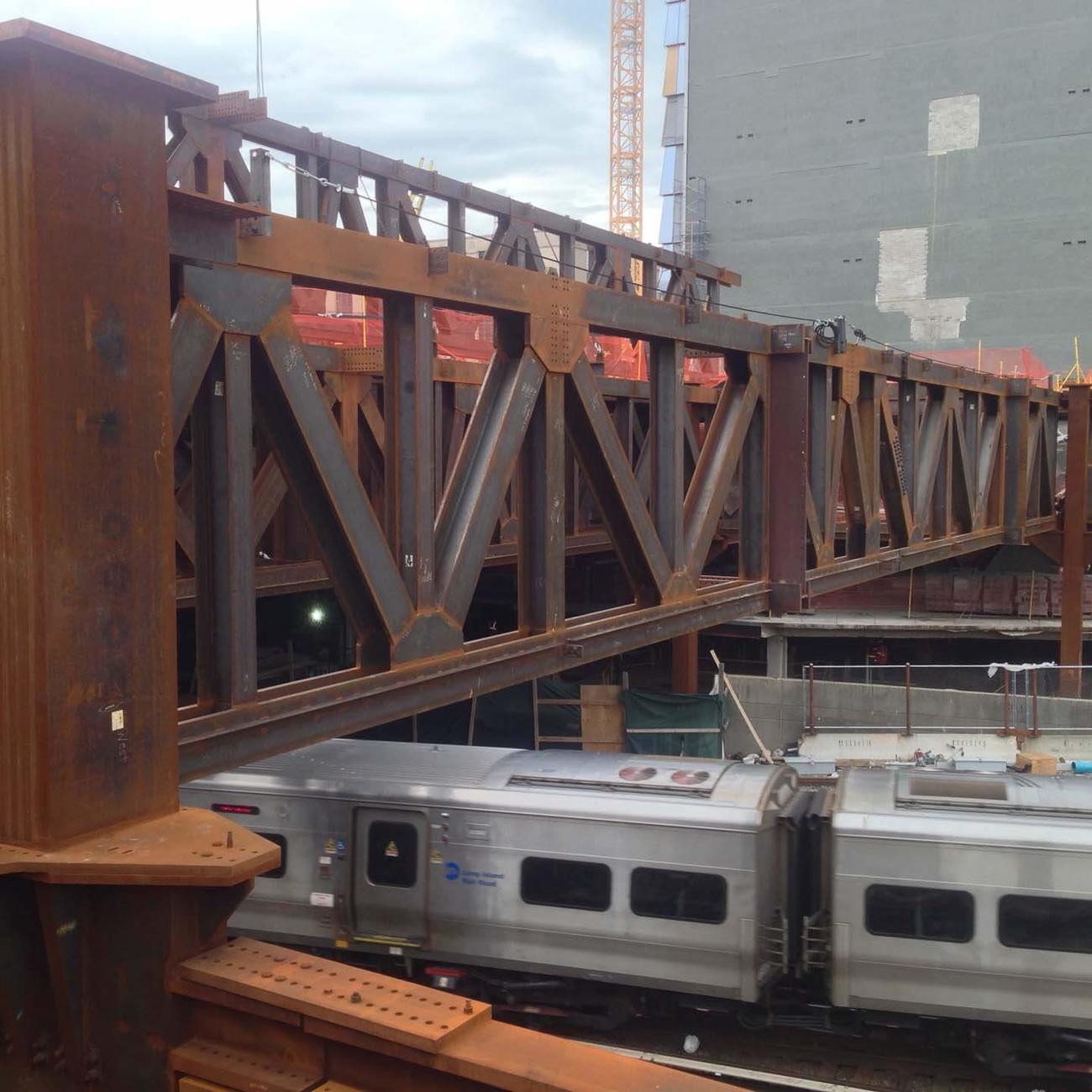 Two Additional Trusses Set Across Platform 02 - courtesy of Geoff Butler