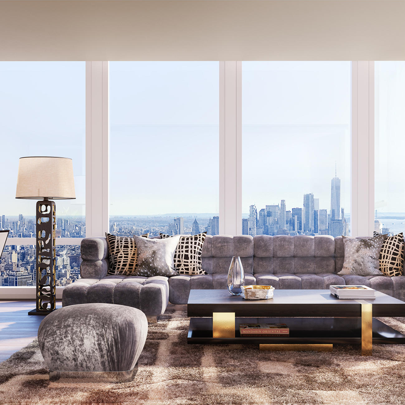 35 Hudson Yards Great Room with Hudson River Views - courtesy of Related-Oxford