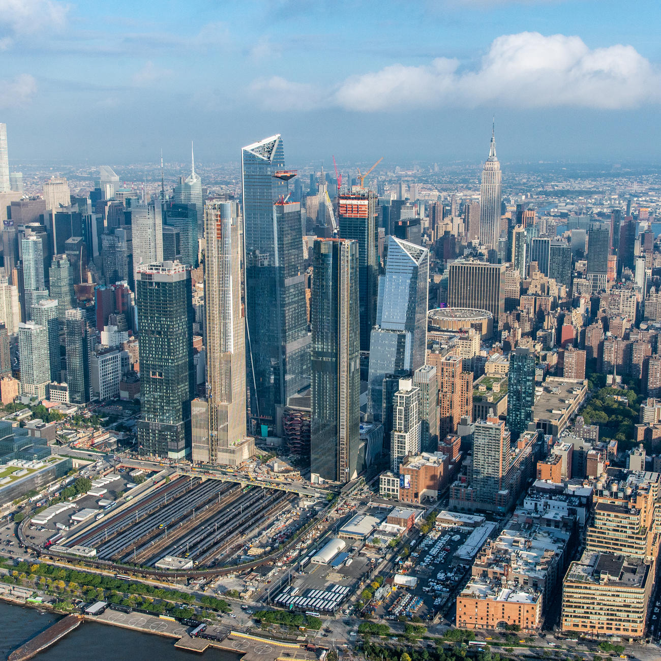 Hudson Yards Aerial View - October 2018 - courtesy of Related-Oxford
