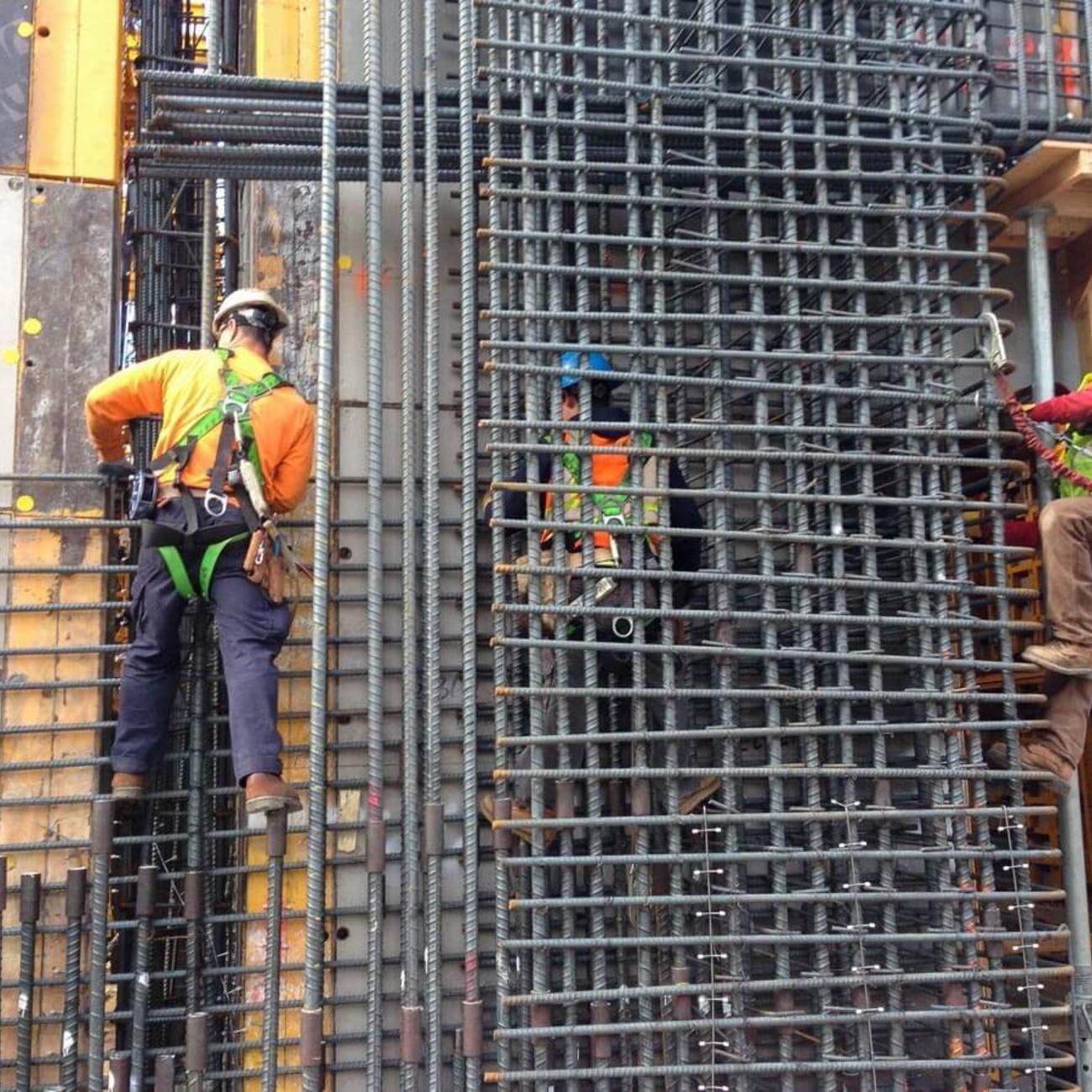 Rebar Placement within the Elevator Walls - courtesy of Geoff Butler