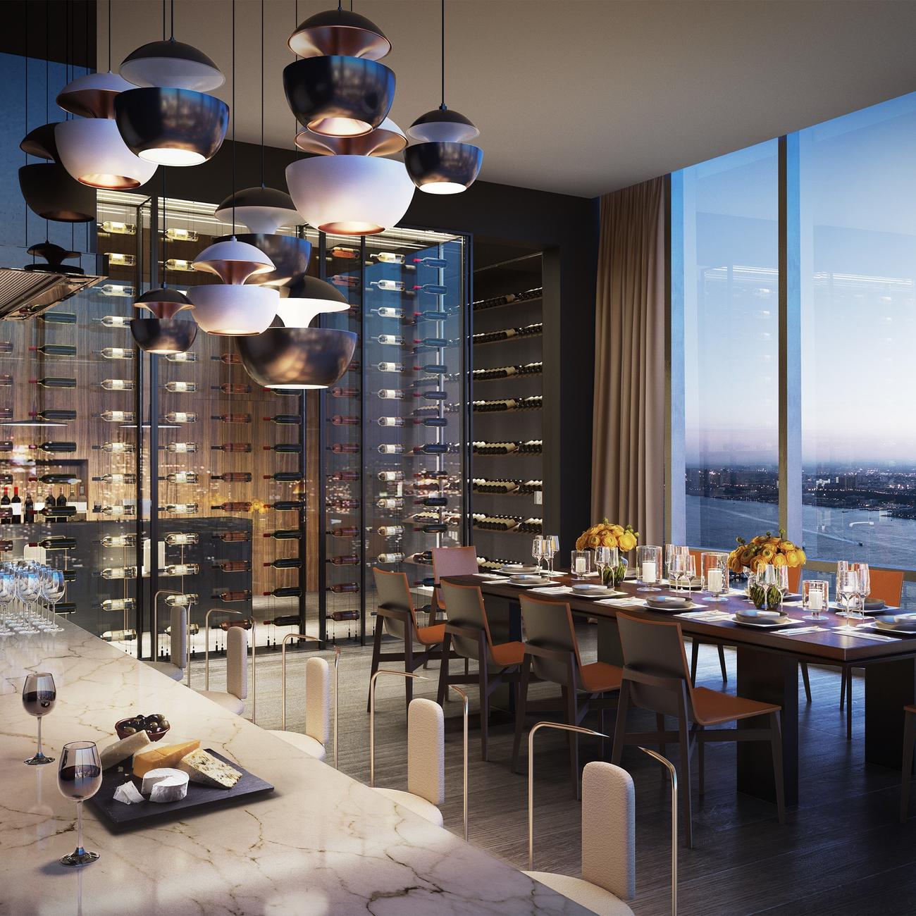 15 Hudson Yards Chef’s Kitchen and Wine Tasting Room - courtesy of Related-Oxford