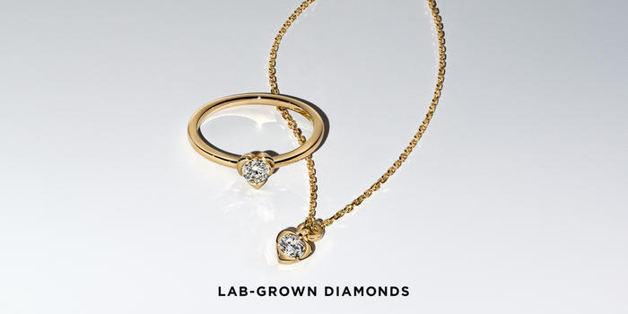 lab grown diamonds at Pandora