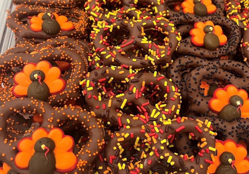dressed pretzel