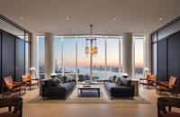 15 Hudson Yards Living Room with Hudson River Views
