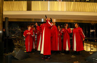 the new york city gospel choir singing on level 5