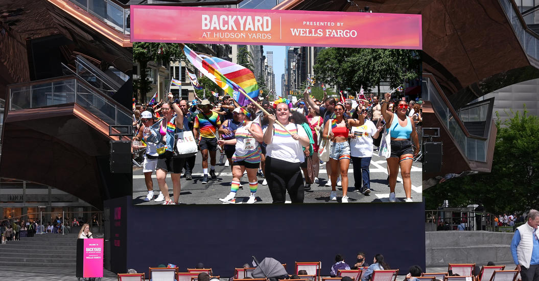Pride Parade on Big Screen